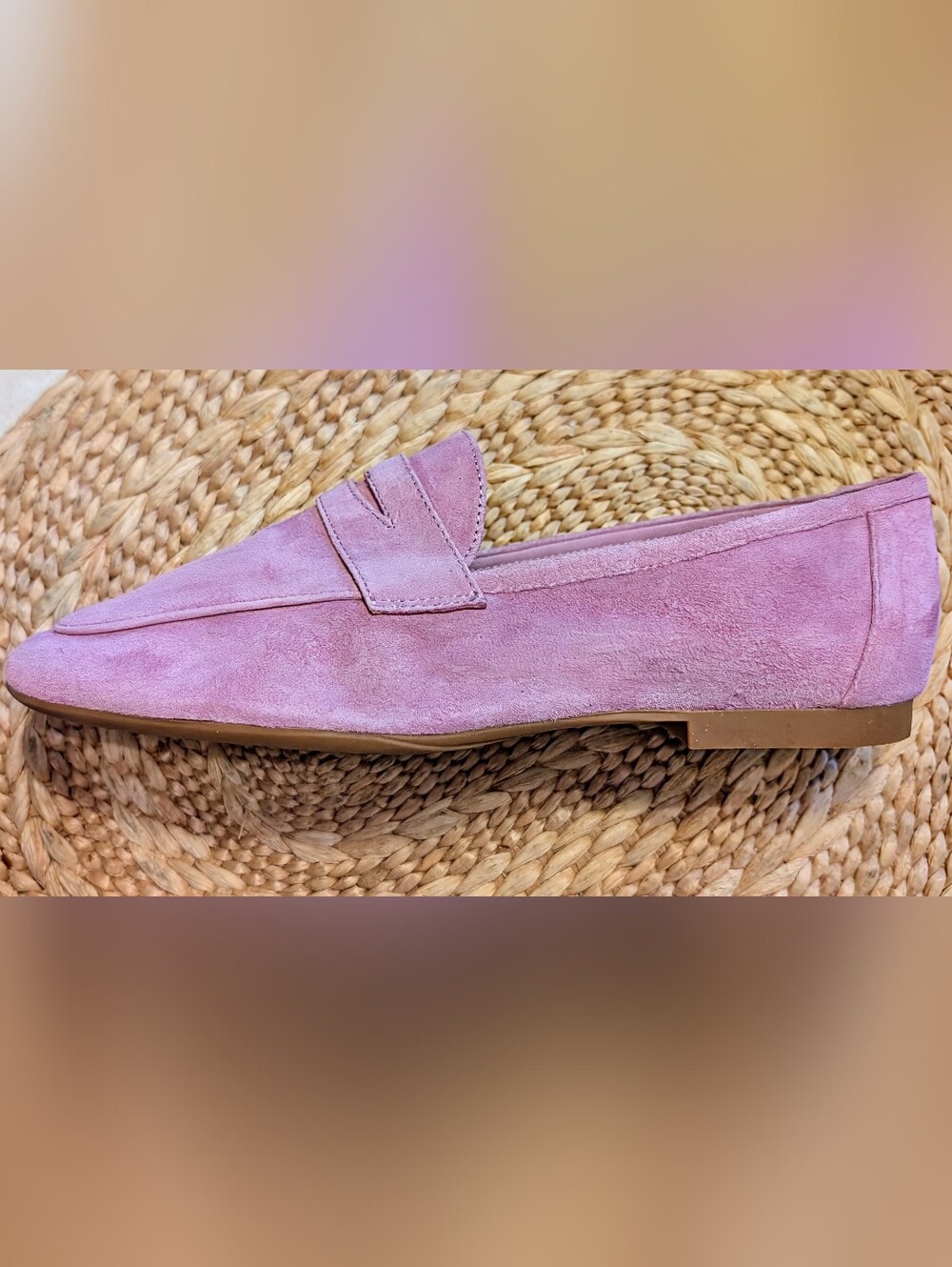 Areosoles Lilac Suede Driving Loafers Women's Size 9 Never Worn Out Of Store